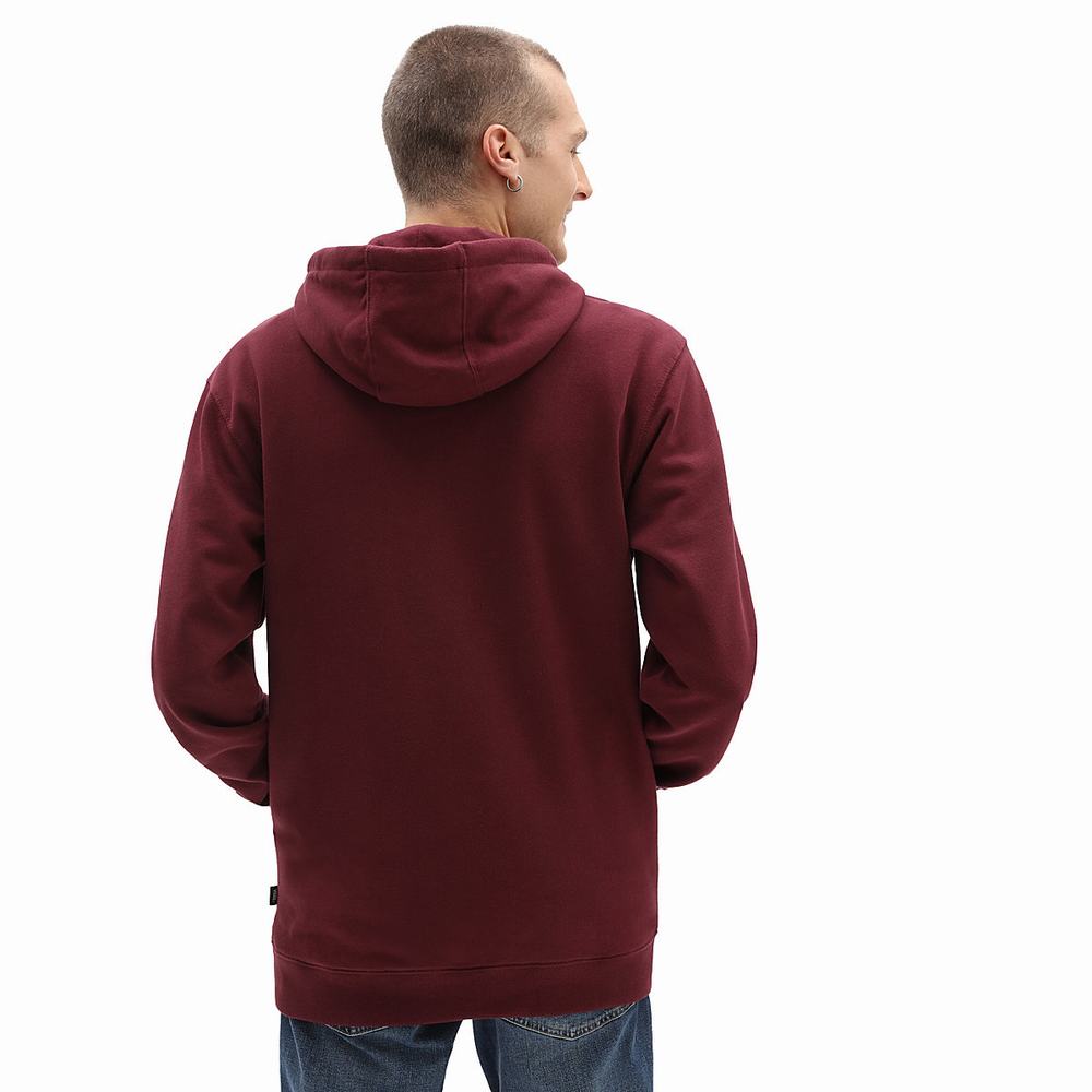 Men's Vans Classic Hoodie Red | USA17653