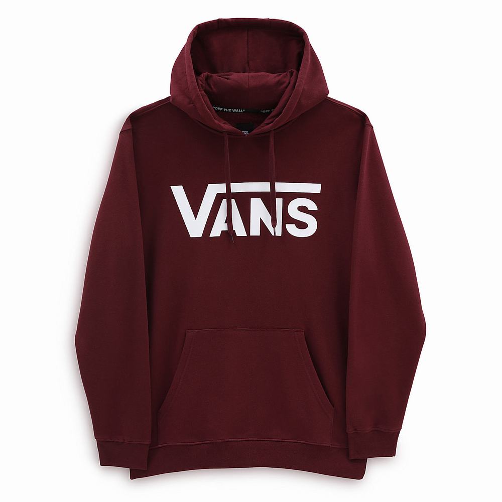 Men's Vans Classic Hoodie Red | USA17653