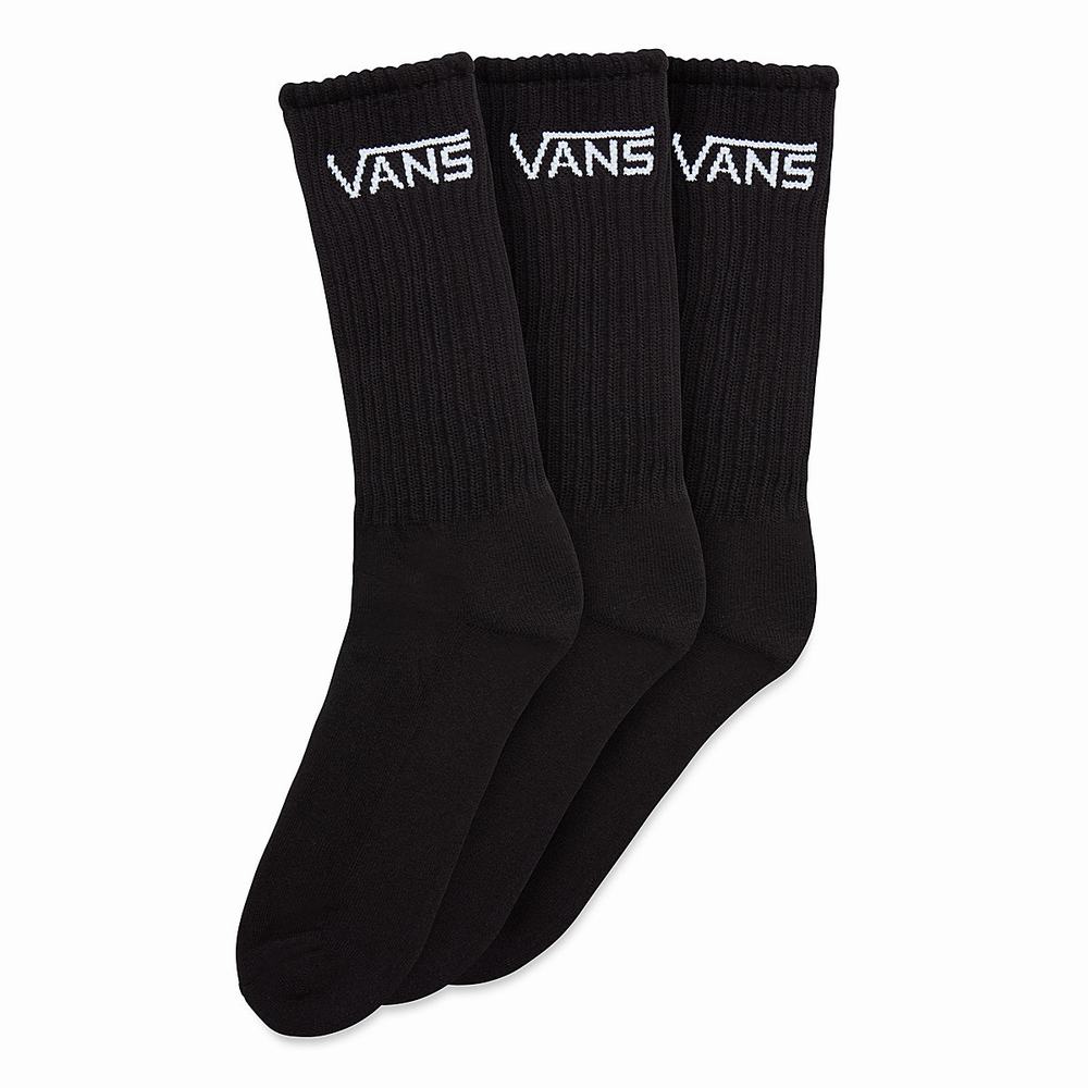 Men\'s Vans Classic Kick (3 Pair PK) Socks Black | USA08671