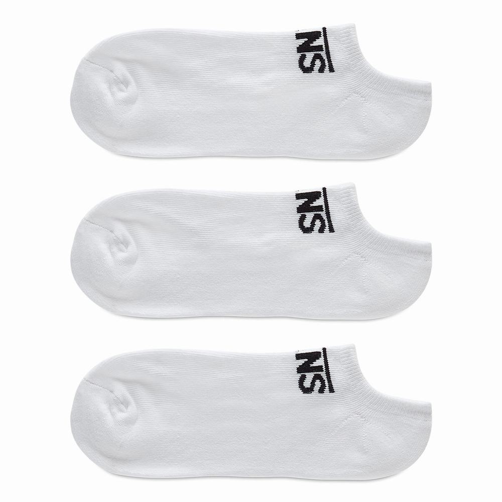 Men\'s Vans Classic Kick (3 Pair PK) Socks White | USA74903