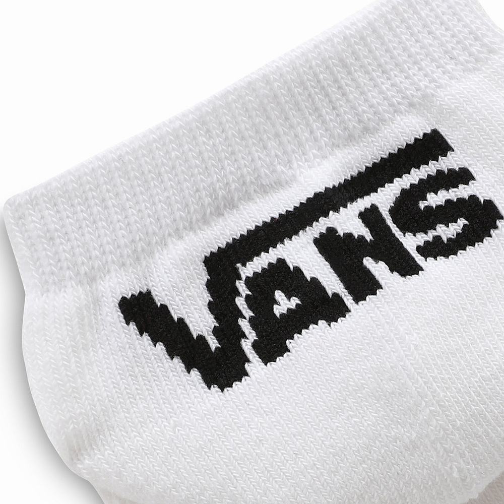 Men's Vans Classic Low (3 Pair PK) Socks White | USA21975