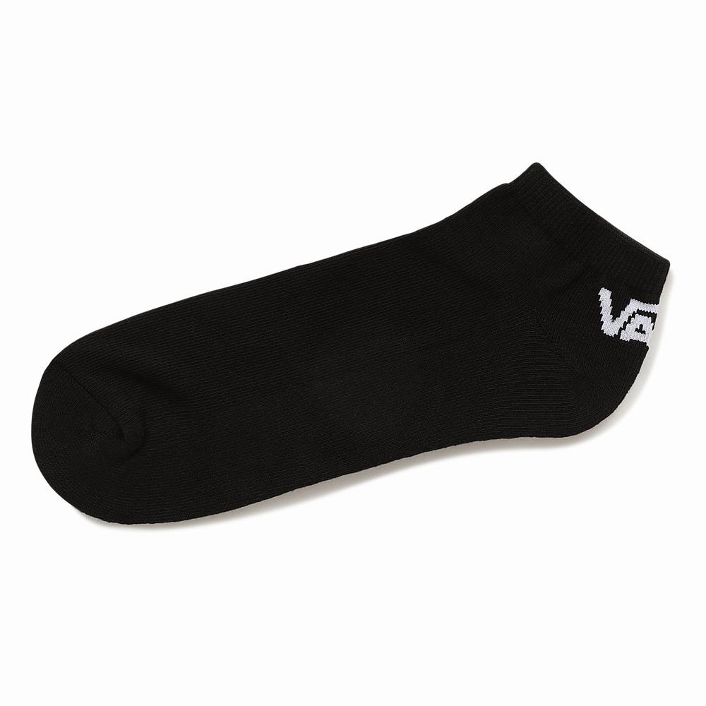 Men\'s Vans Classic Low (3 Pair PK) Socks Black | USA34180