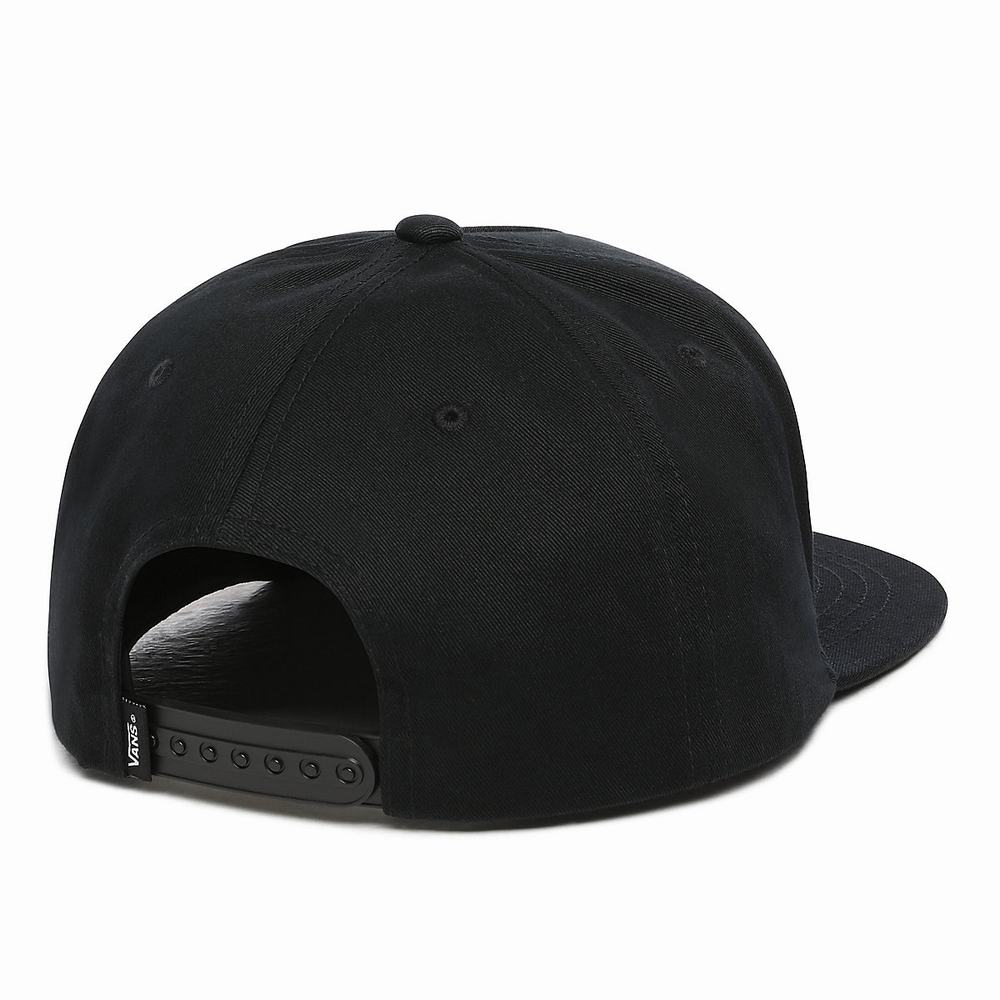 Men's Vans Classic Patch Snapback Hats Black | USA17853