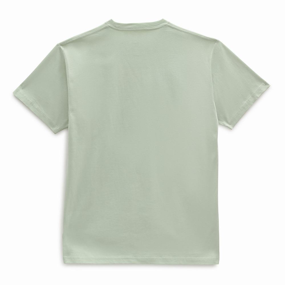 Men's Vans Classic Print Box T Shirts Green | USA60152