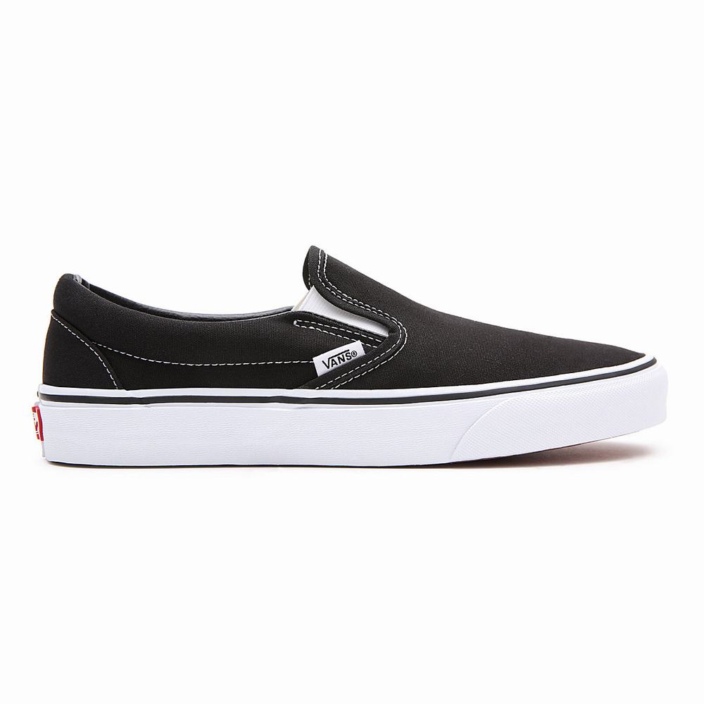 Men's Vans Classic Slip On Shoes Black | USA56842