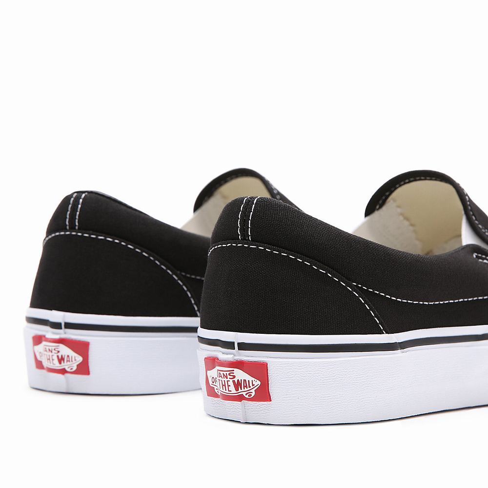 Men's Vans Classic Slip On Shoes Black | USA56842