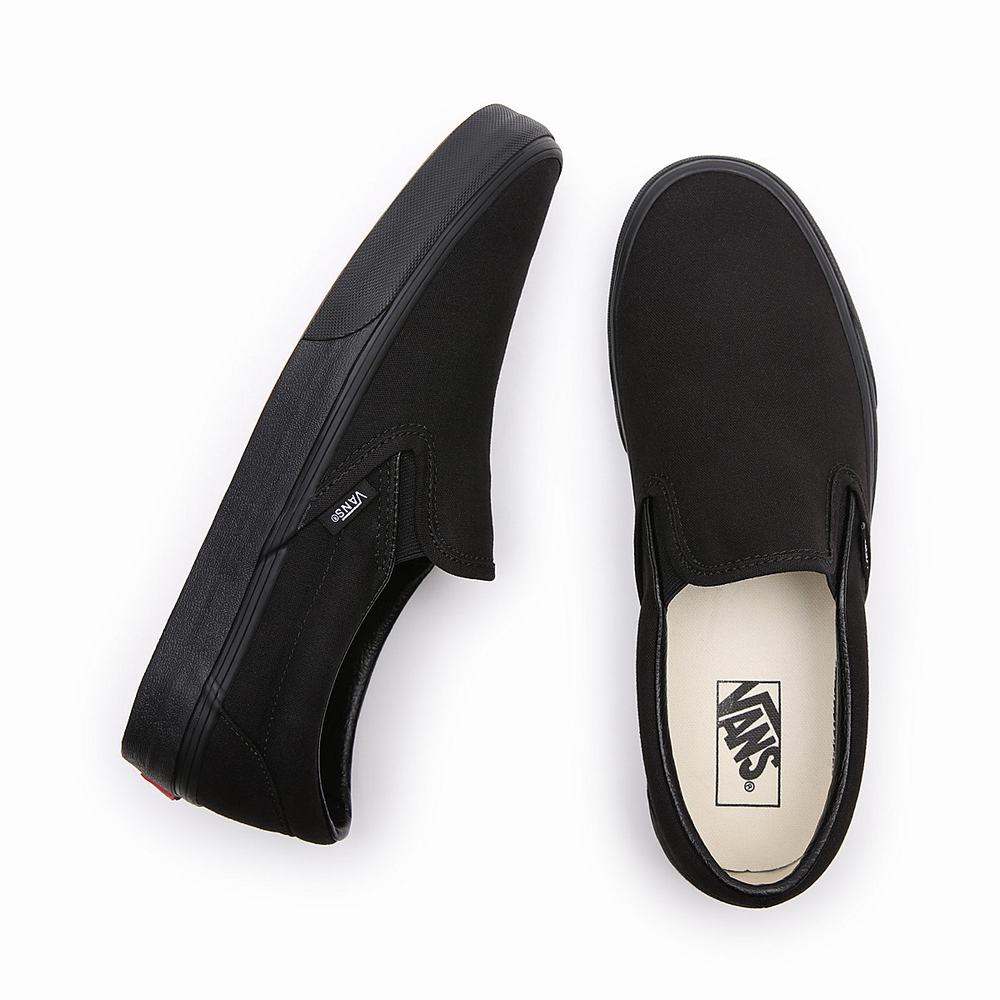 Men's Vans Classic Slip On Shoes Black | USA93014