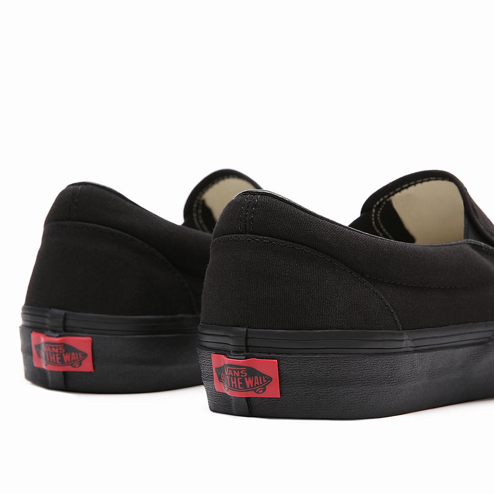 Men's Vans Classic Slip On Shoes Black | USA93014