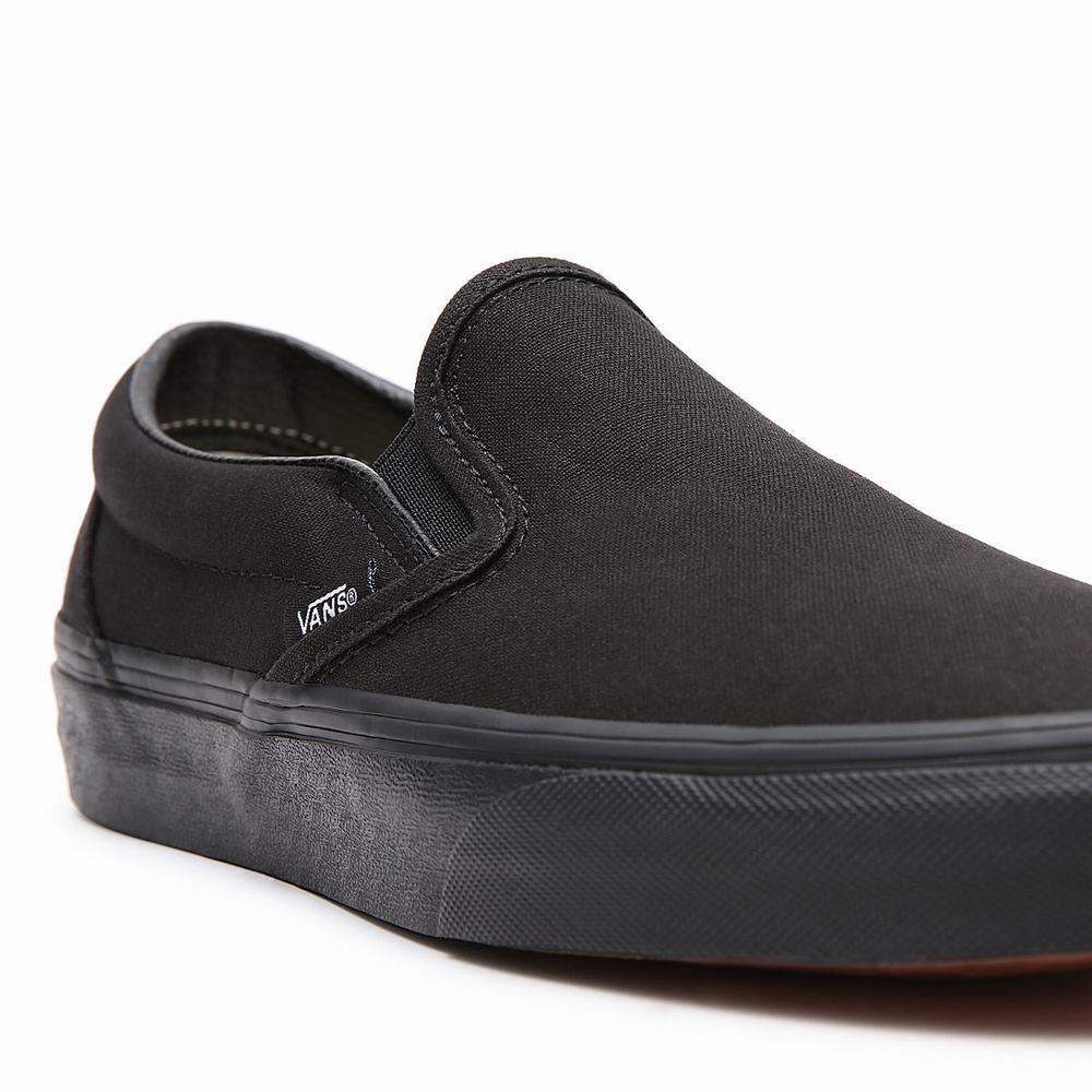 Men's Vans Classic Slip On Shoes Black | USA93014