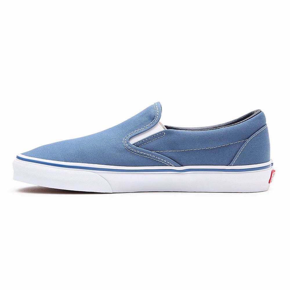 Men's Vans Classic Slip On Shoes Blue | USA38690