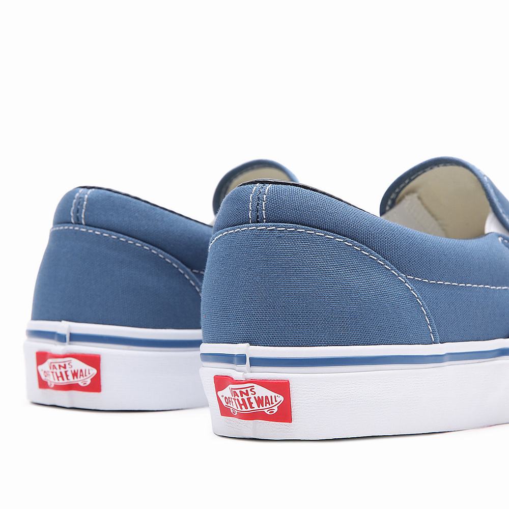 Men's Vans Classic Slip On Shoes Blue | USA38690