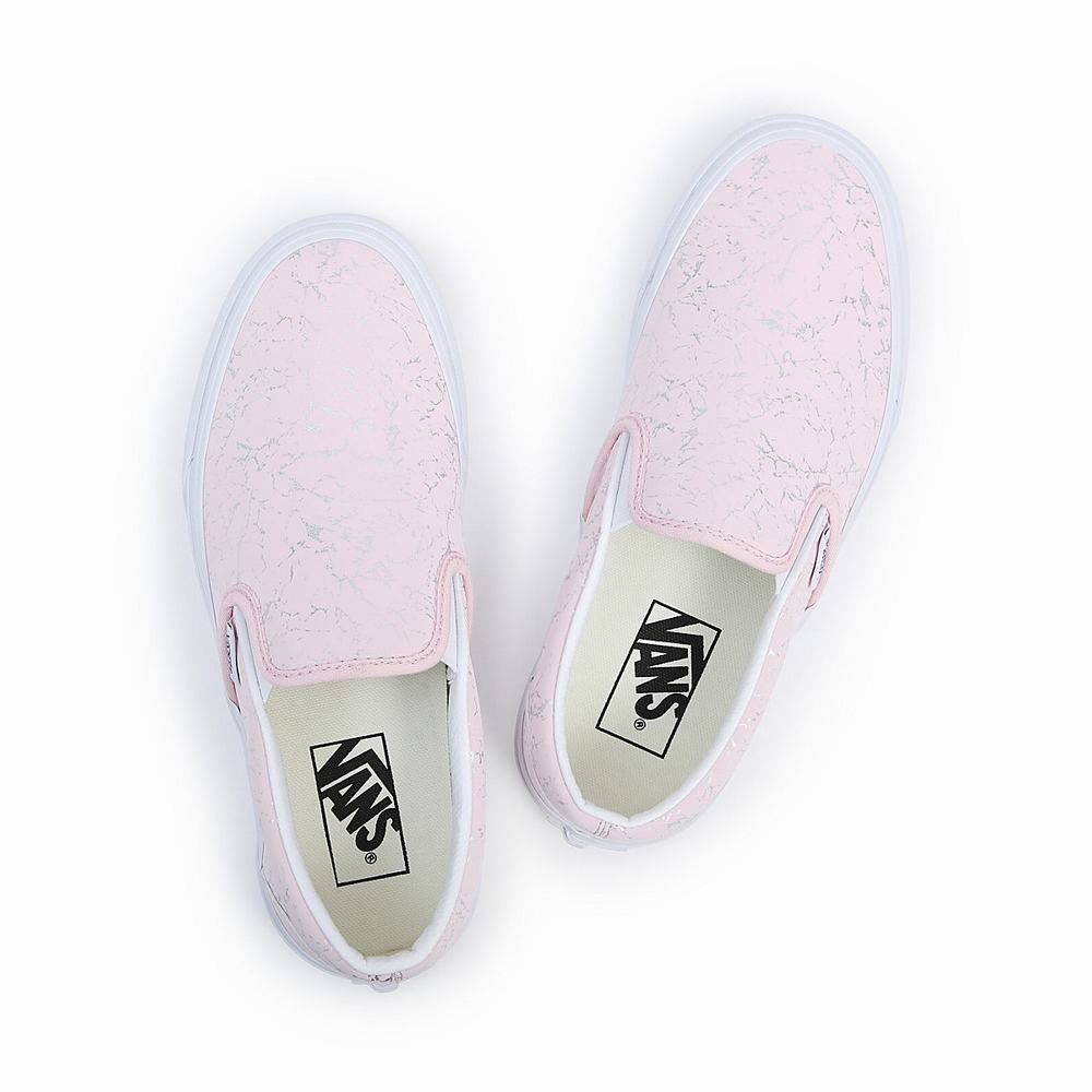 Men's Vans Classic Slip On Shoes Pink | USA87406