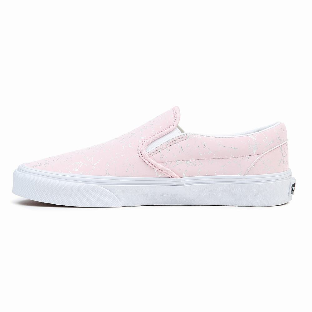 Men's Vans Classic Slip On Shoes Pink | USA87406