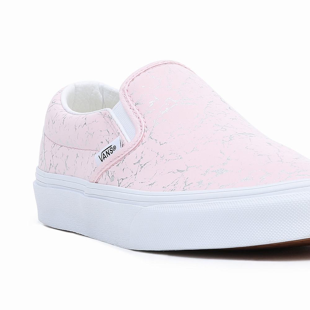 Men's Vans Classic Slip On Shoes Pink | USA87406