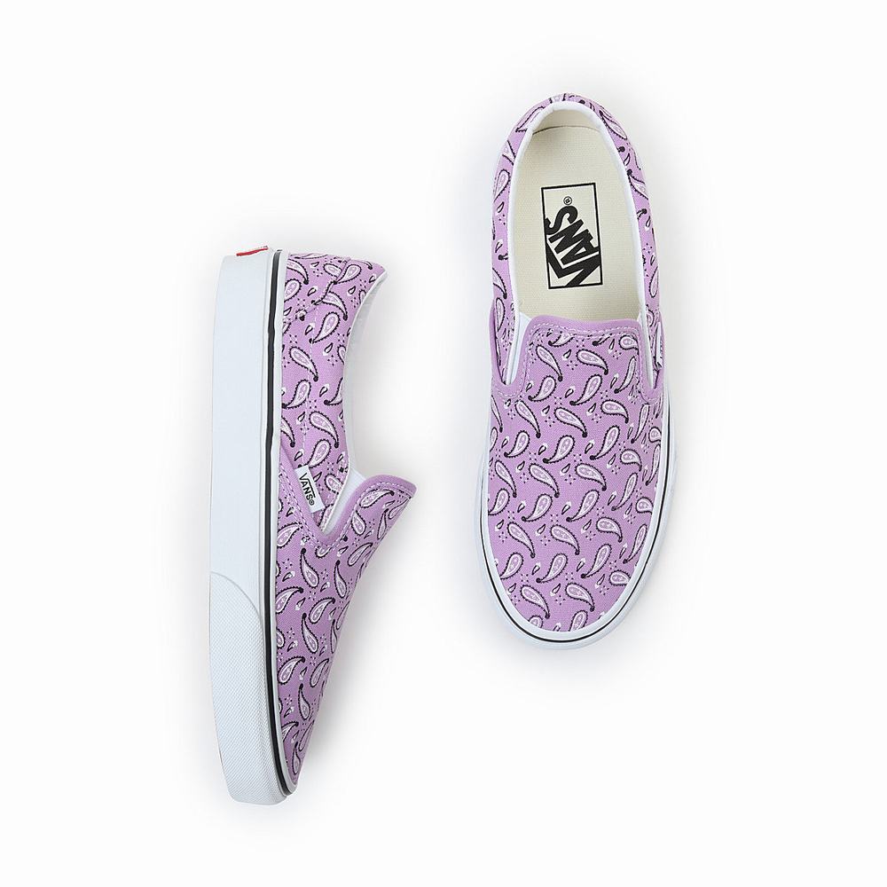 Men's Vans Classic Slip On Shoes Pink | USA96731