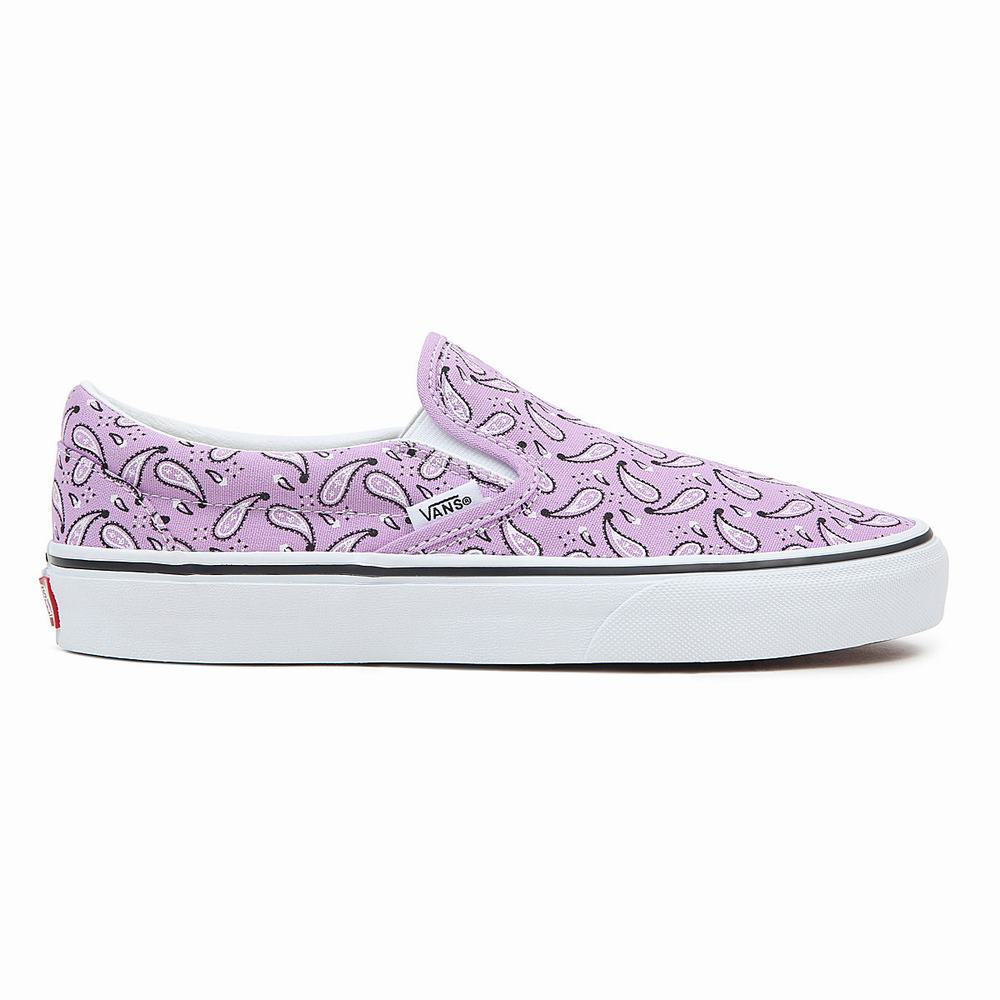 Men's Vans Classic Slip On Shoes Pink | USA96731