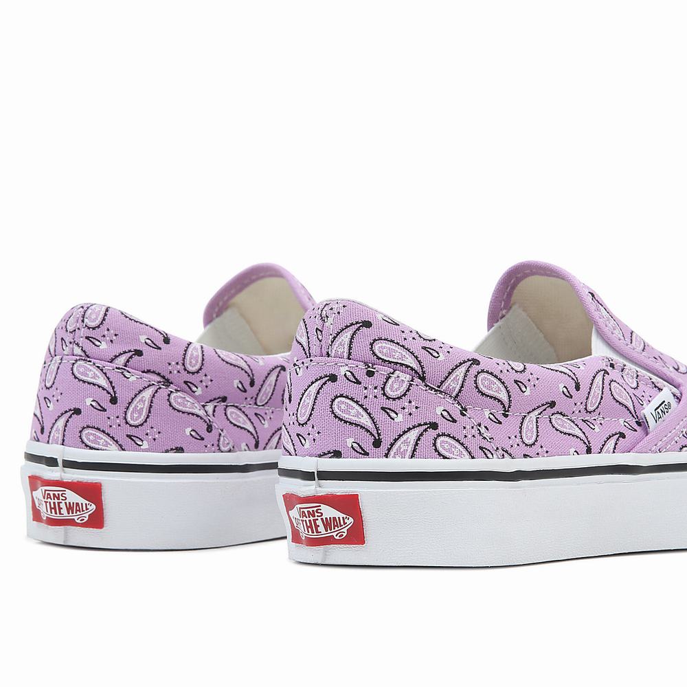 Men's Vans Classic Slip On Shoes Pink | USA96731