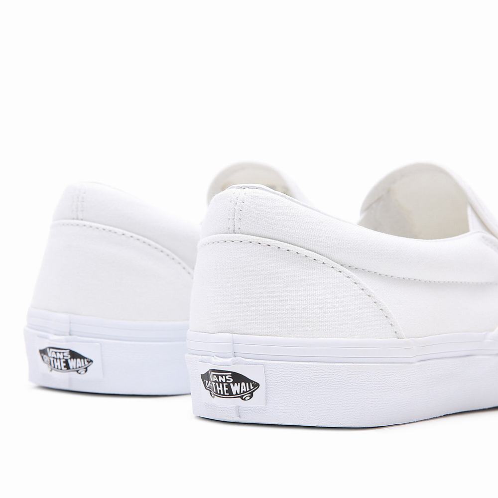 Men's Vans Classic Slip On Shoes White | USA01832