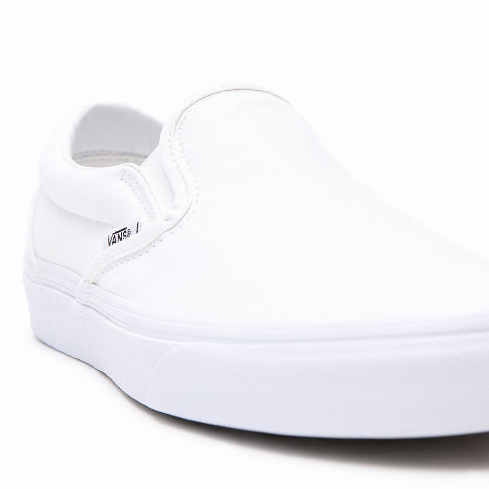 Men's Vans Classic Slip On Shoes White | USA01832