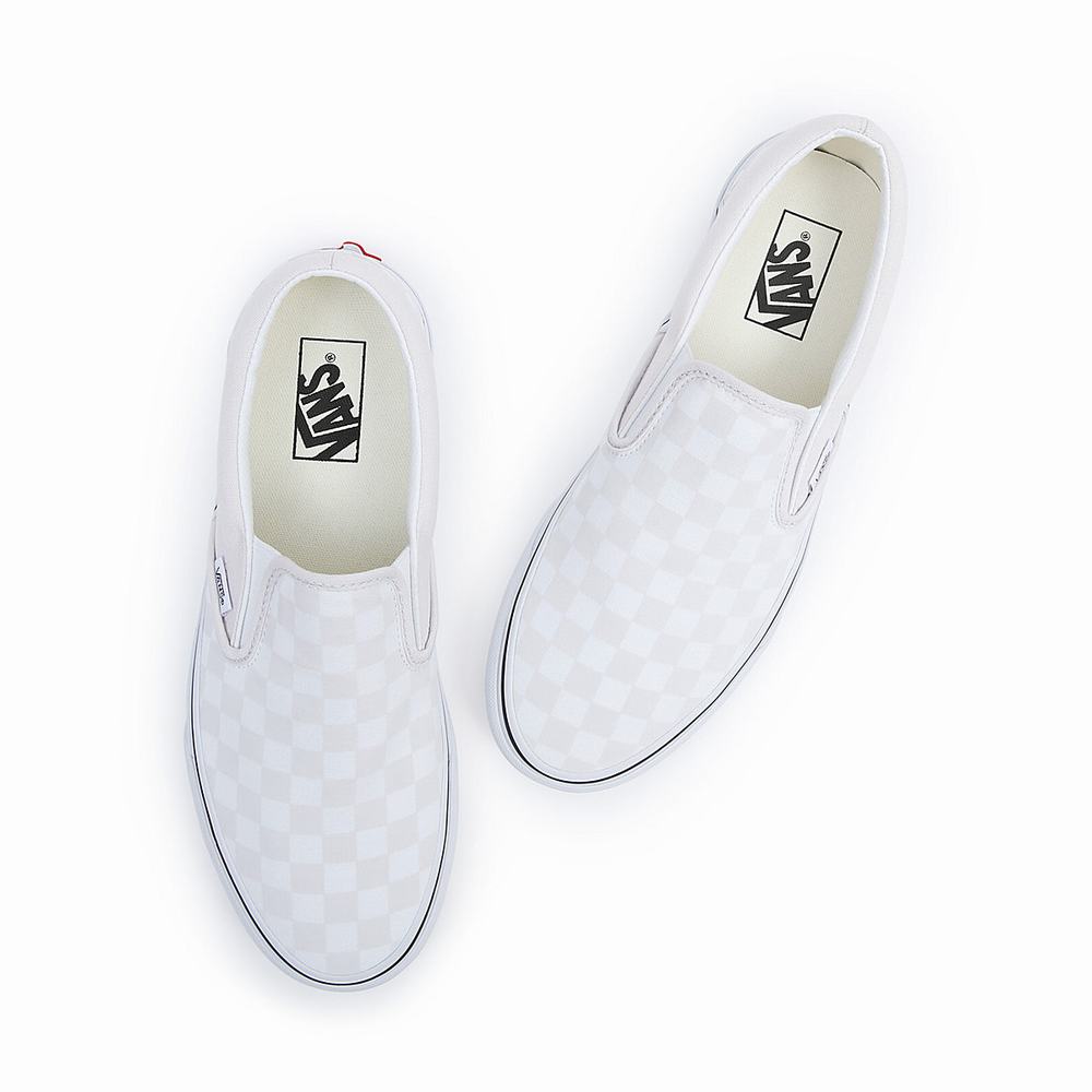 Men's Vans Classic Slip On Shoes White | USA71032