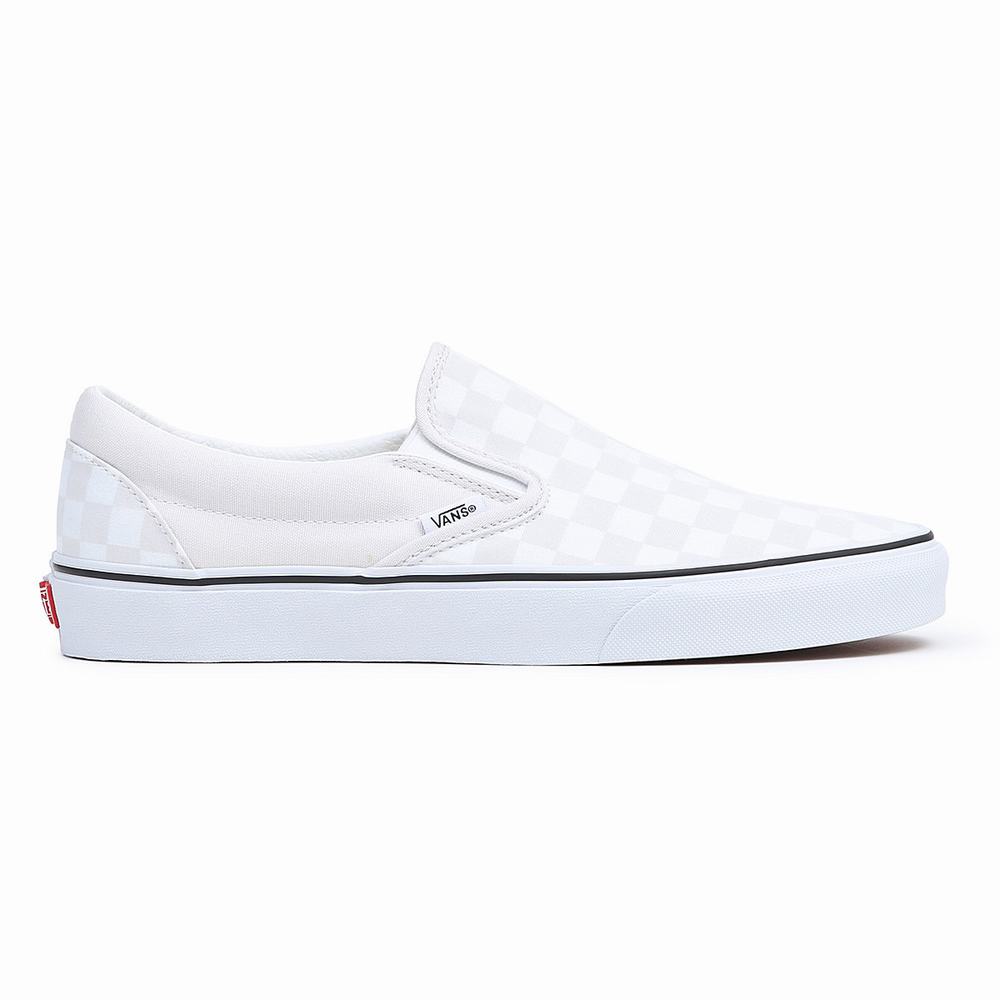 Men's Vans Classic Slip On Shoes White | USA71032