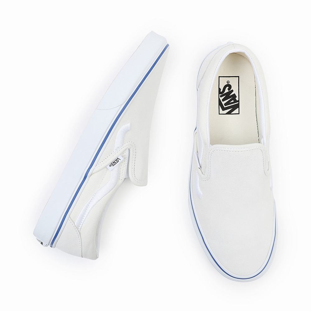 Men's Vans Classic Slip On Shoes White | USA80459