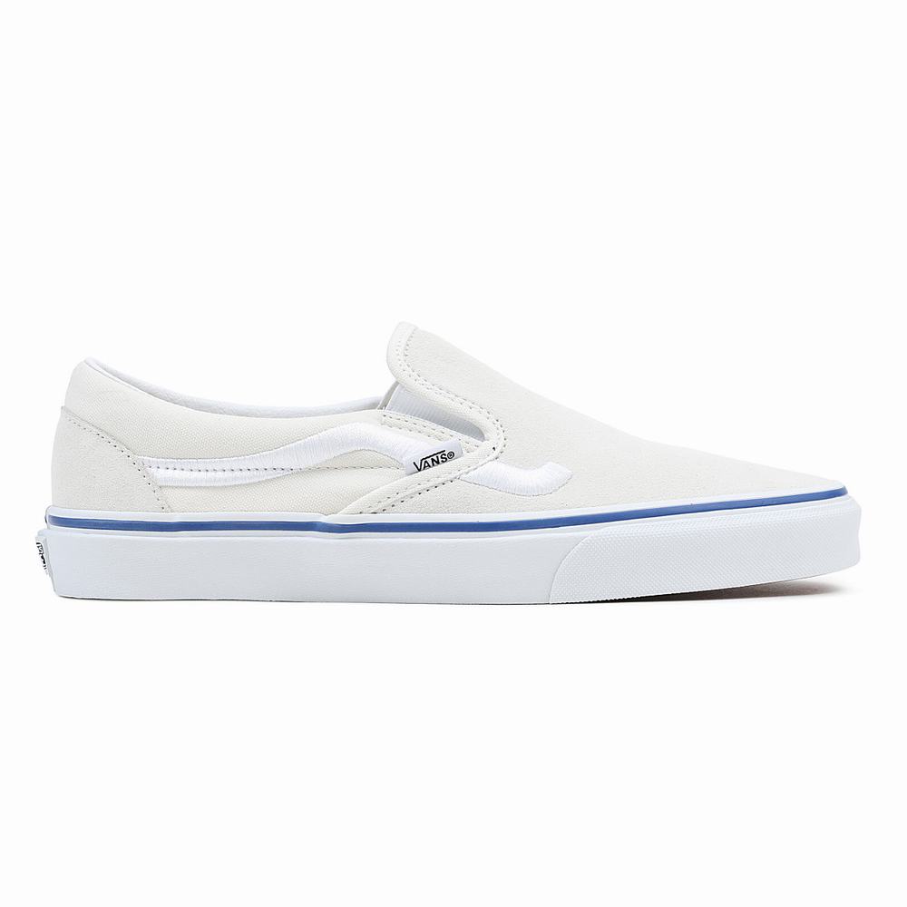 Men's Vans Classic Slip On Shoes White | USA80459