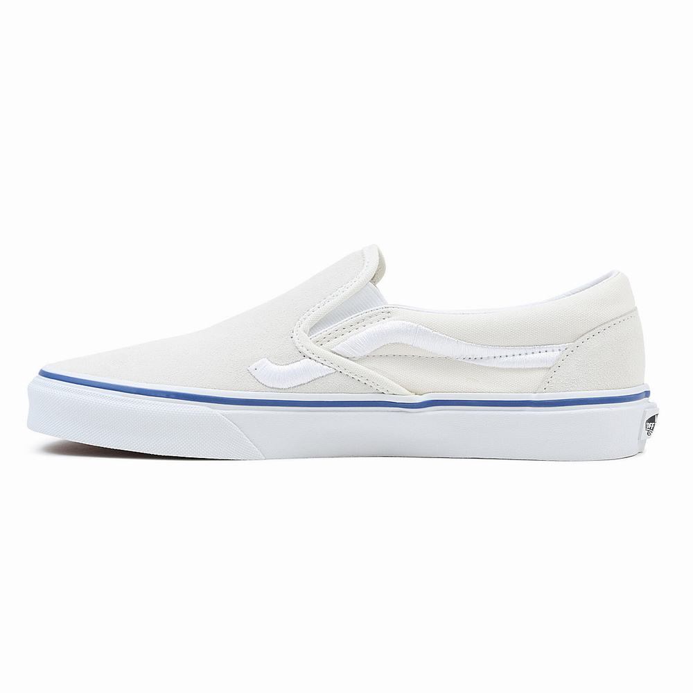 Men's Vans Classic Slip On Shoes White | USA80459