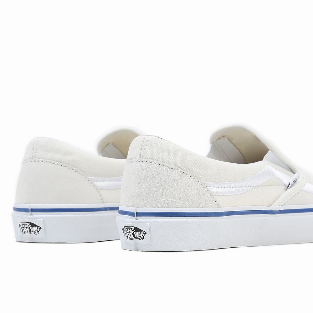 Men's Vans Classic Slip On Shoes White | USA80459