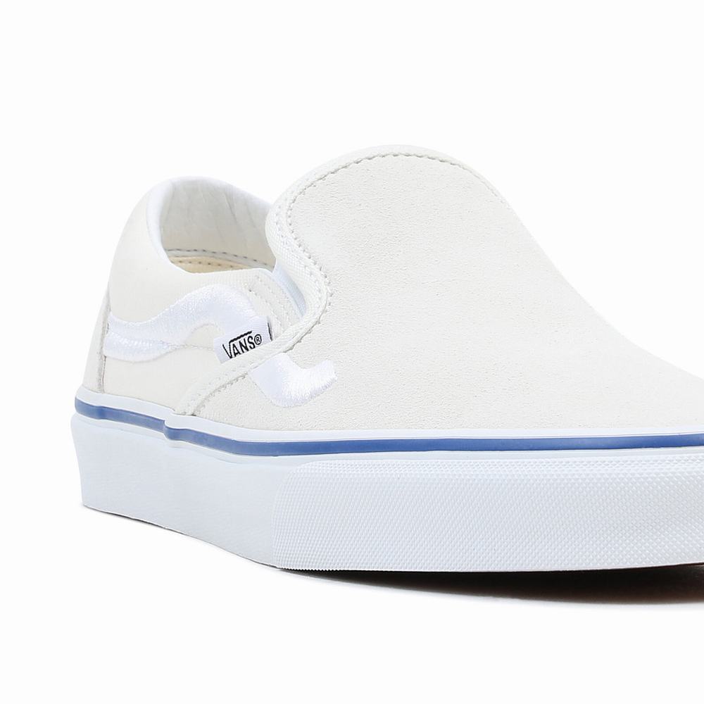 Men's Vans Classic Slip On Shoes White | USA80459