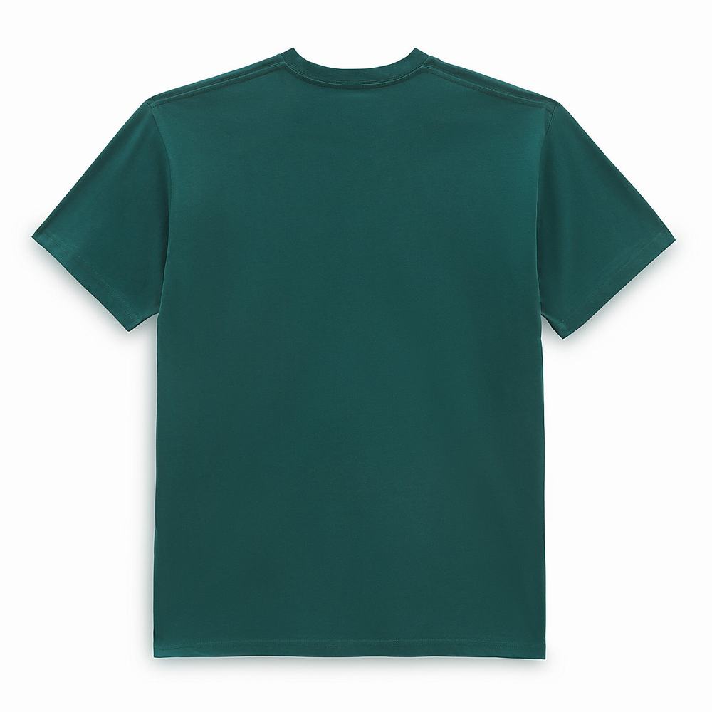 Men's Vans Classic T Shirts Green | USA18534