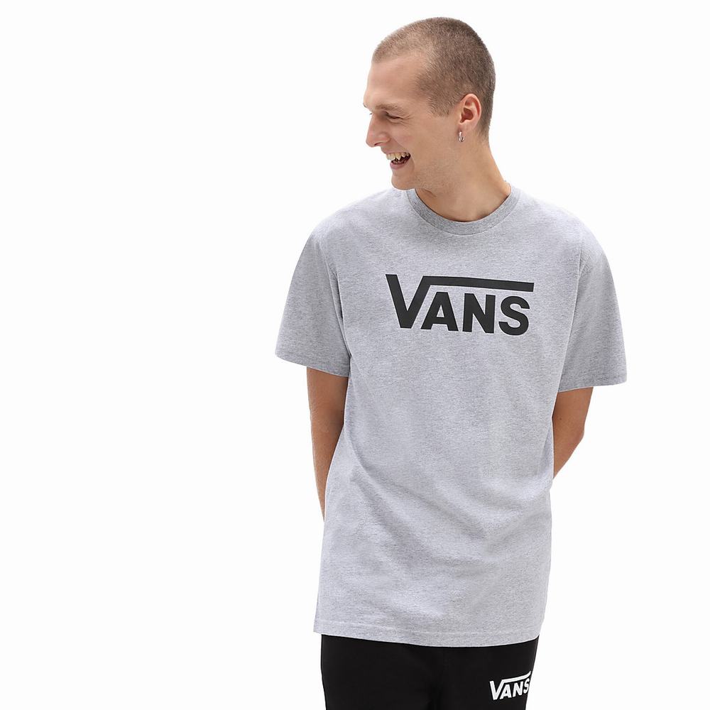 Men\'s Vans Classic T Shirts Grey | USA67923