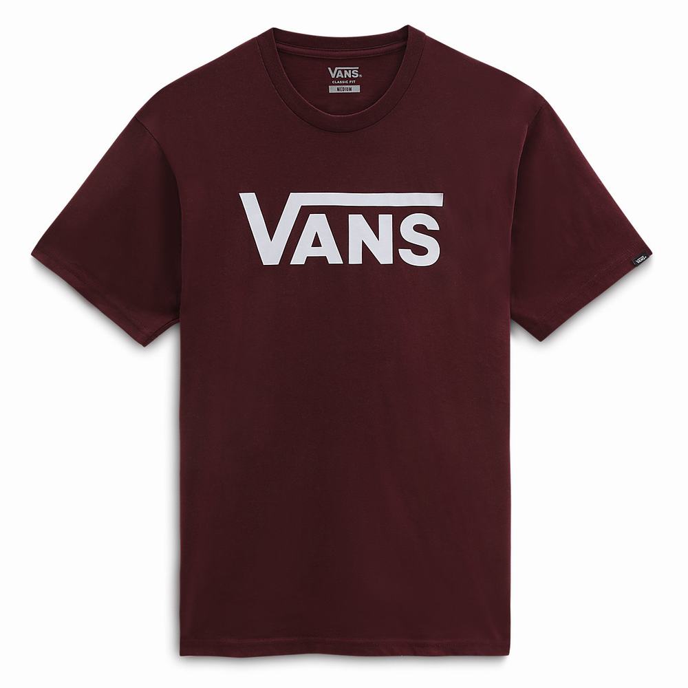 Men's Vans Classic T Shirts Red | USA69437