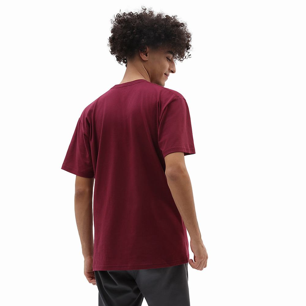 Men's Vans Classic T Shirts Red | USA79658