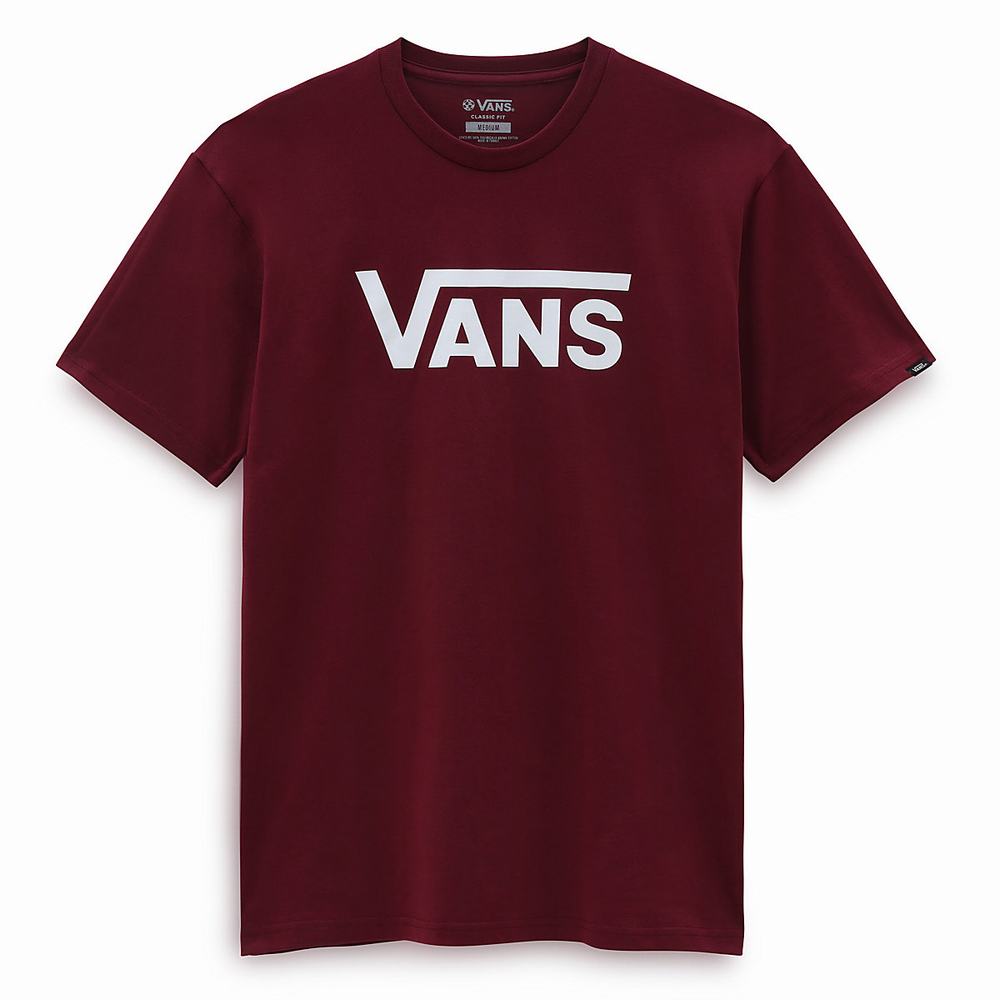 Men's Vans Classic T Shirts Red | USA79658