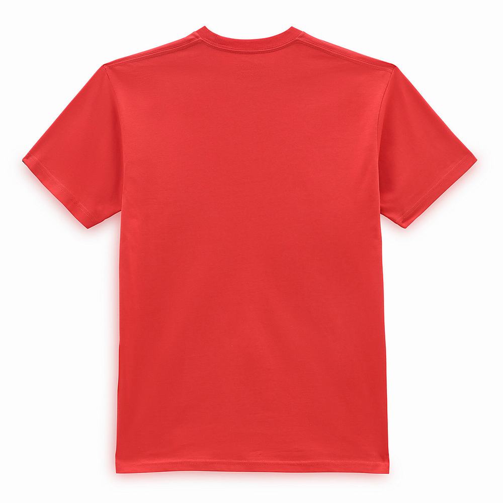 Men's Vans Classic T Shirts Red | USA81350