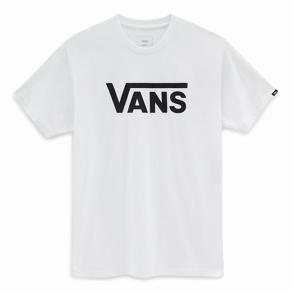 Men's Vans Classic T Shirts White | USA13794