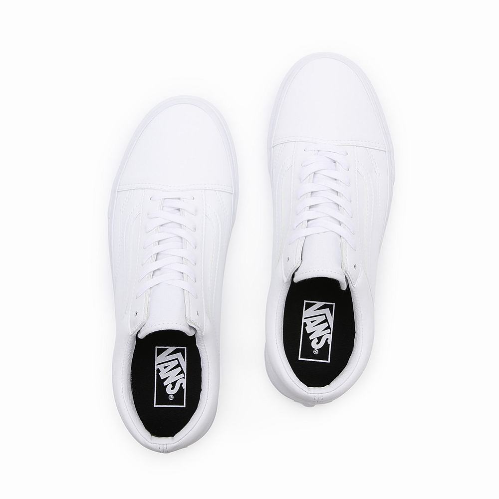 Men's Vans Classic Tumble Old Skool Sneakers White | USA42896