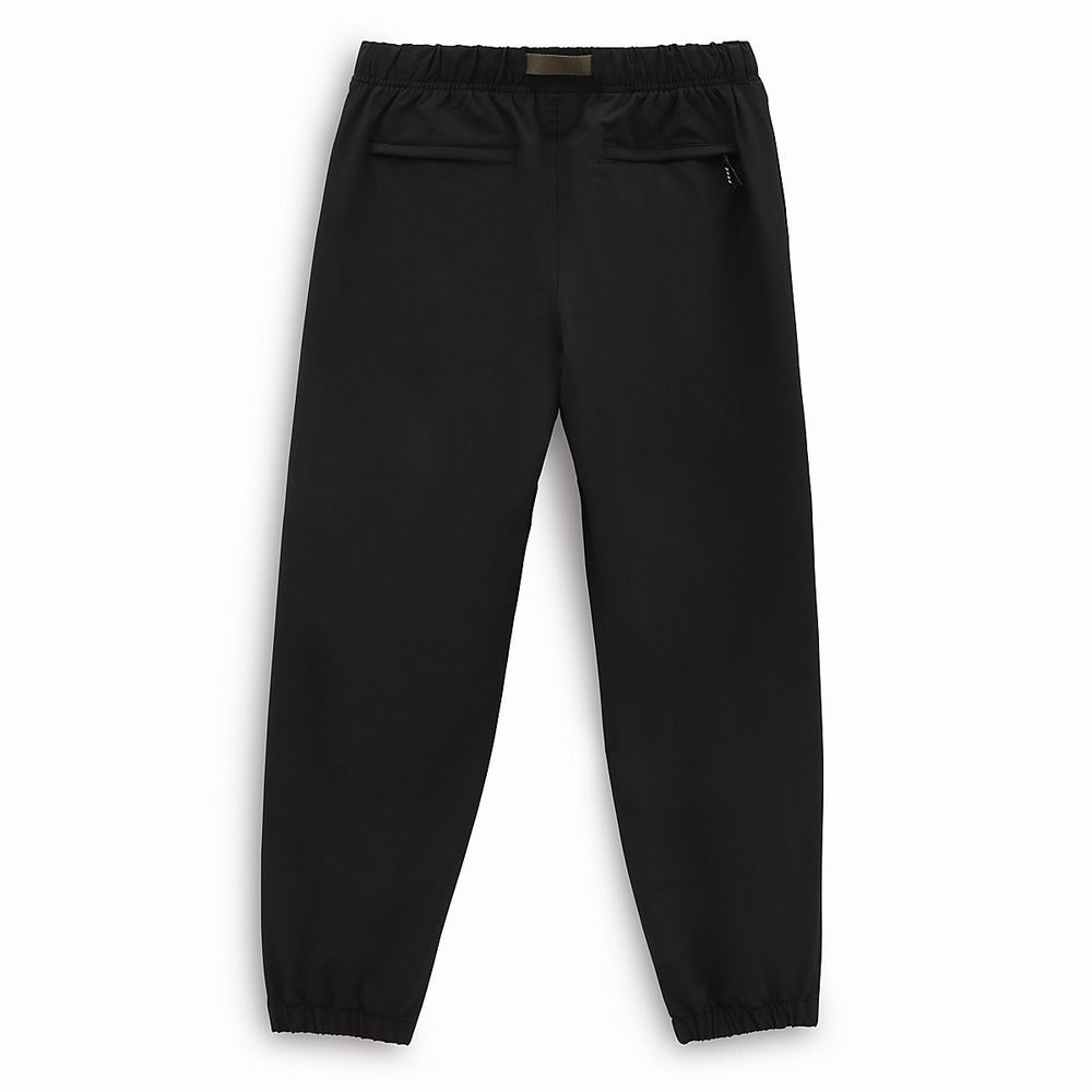 Men's Vans Coastal Loose Tapered Nylon Pants Black | USA46780