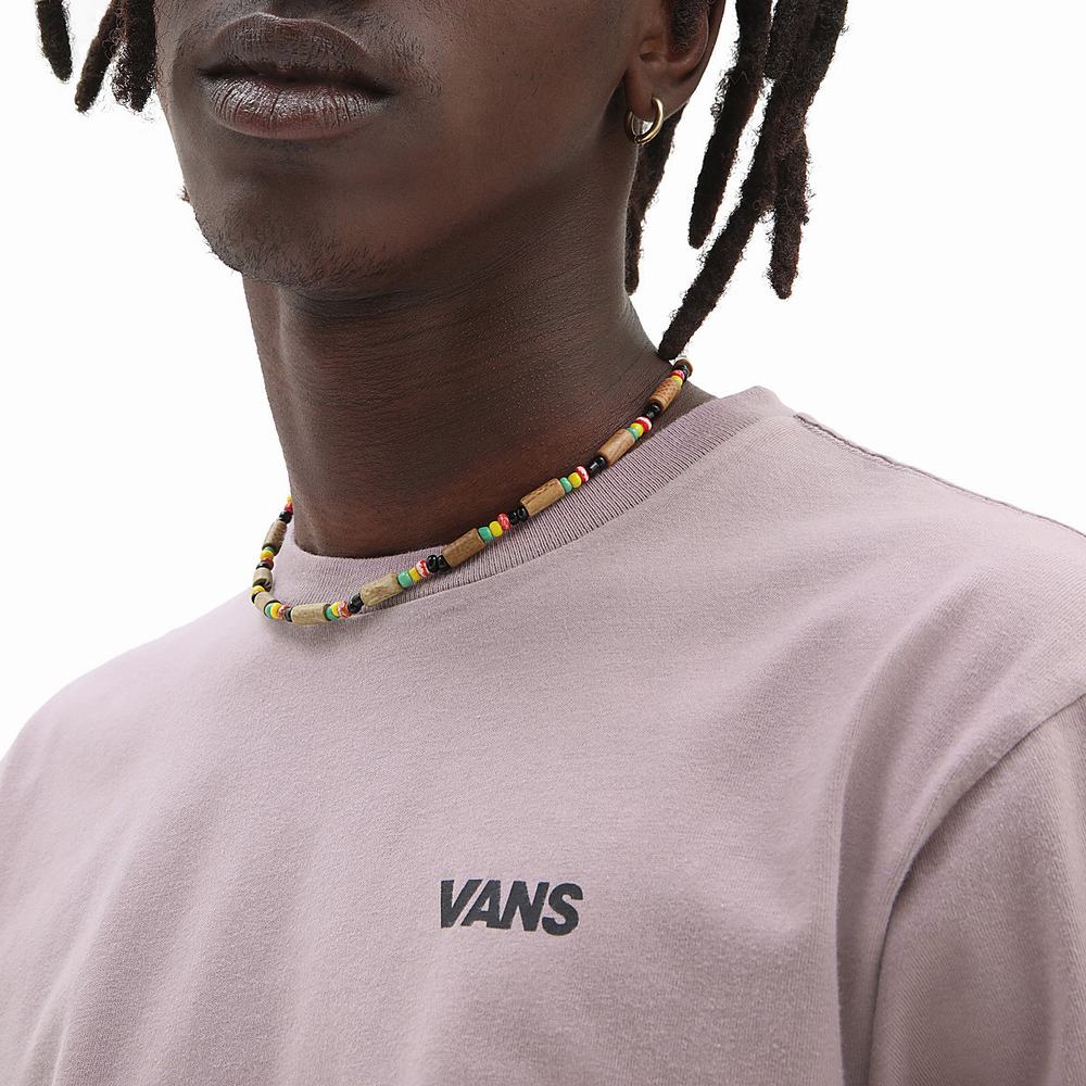 Men's Vans Coasting In T Shirts Pink | USA98206