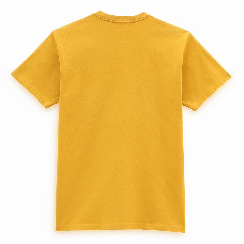 Men's Vans Coasting In T Shirts Yellow / Orange | USA41598