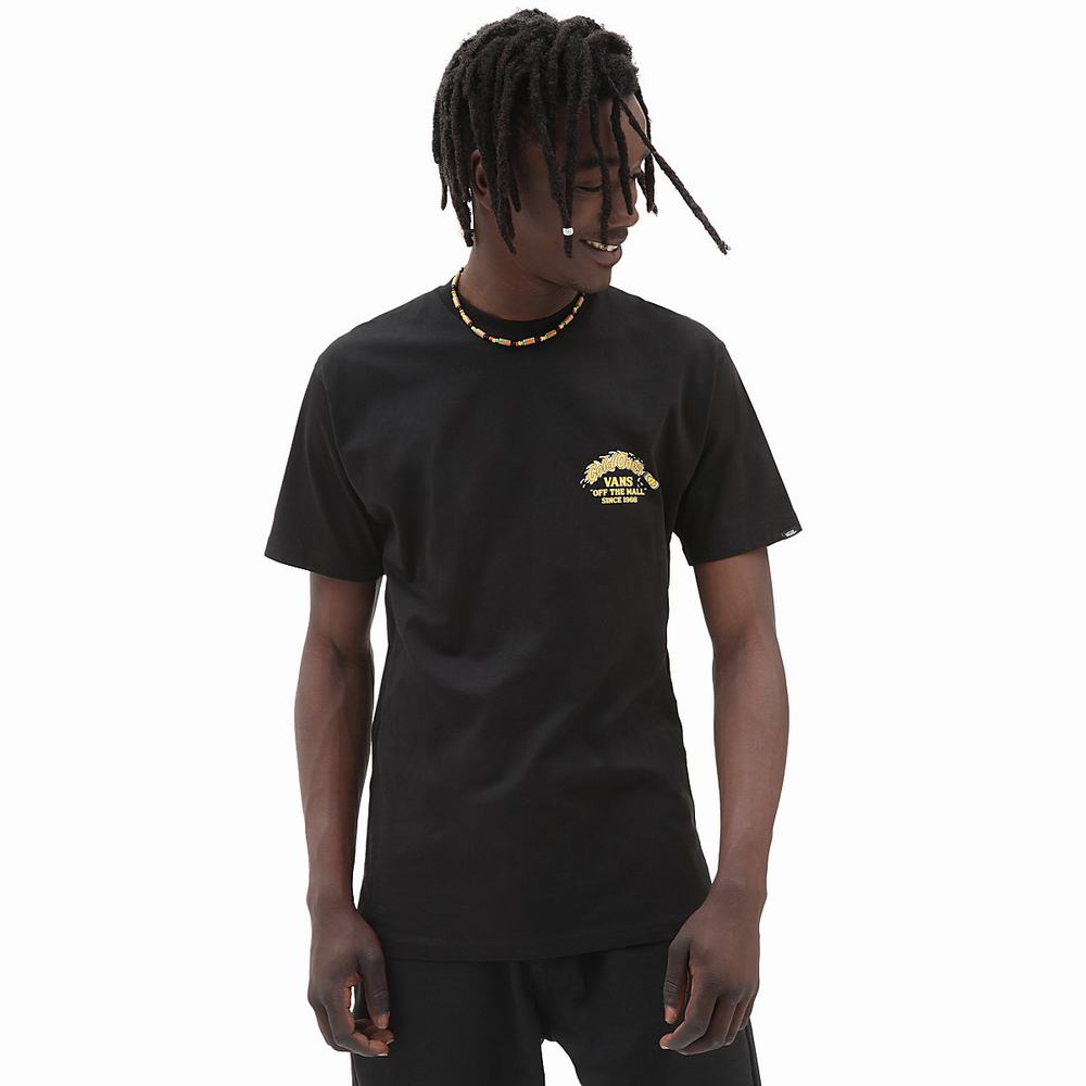 Men's Vans Cold Ones T Shirts Black | USA94370