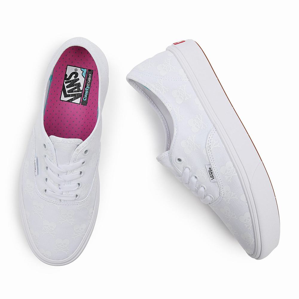 Men's Vans Coldhearted ComfyCush Authentic Sneakers White | USA65320