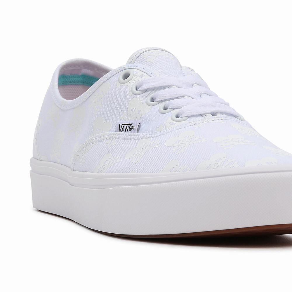 Men's Vans Coldhearted ComfyCush Authentic Sneakers White | USA65320