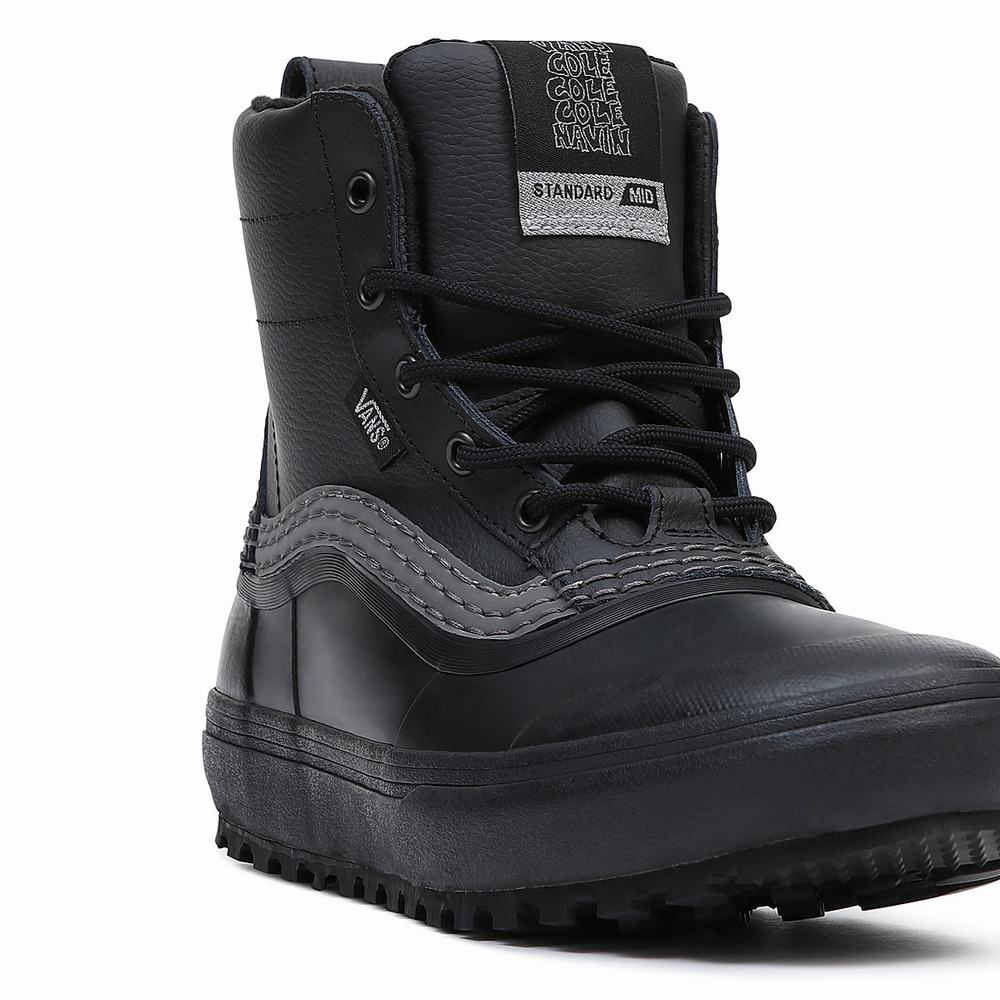 Men's Vans Cole Navin Standard Mid Snow MTE Snow Boots Black | USA57649