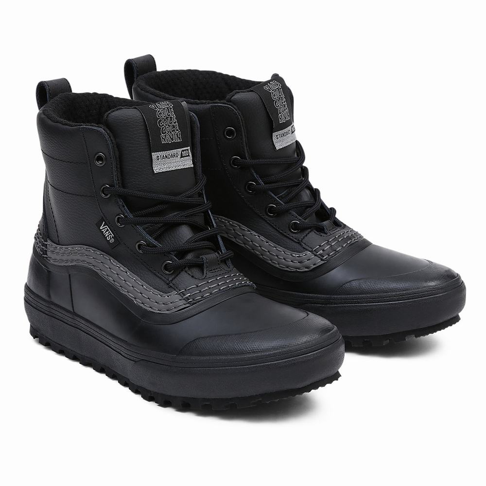 Men\'s Vans Cole Navin Standard Mid Snow MTE Snow Boots Black | USA57649