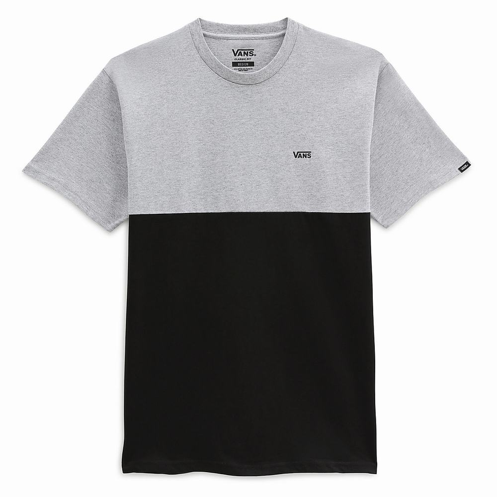 Men's Vans Colorblock T Shirts Grey | USA03426