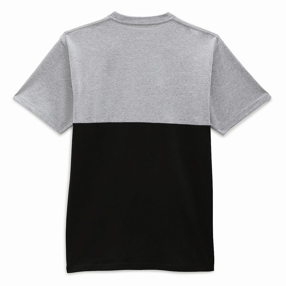 Men's Vans Colorblock T Shirts Grey | USA03426