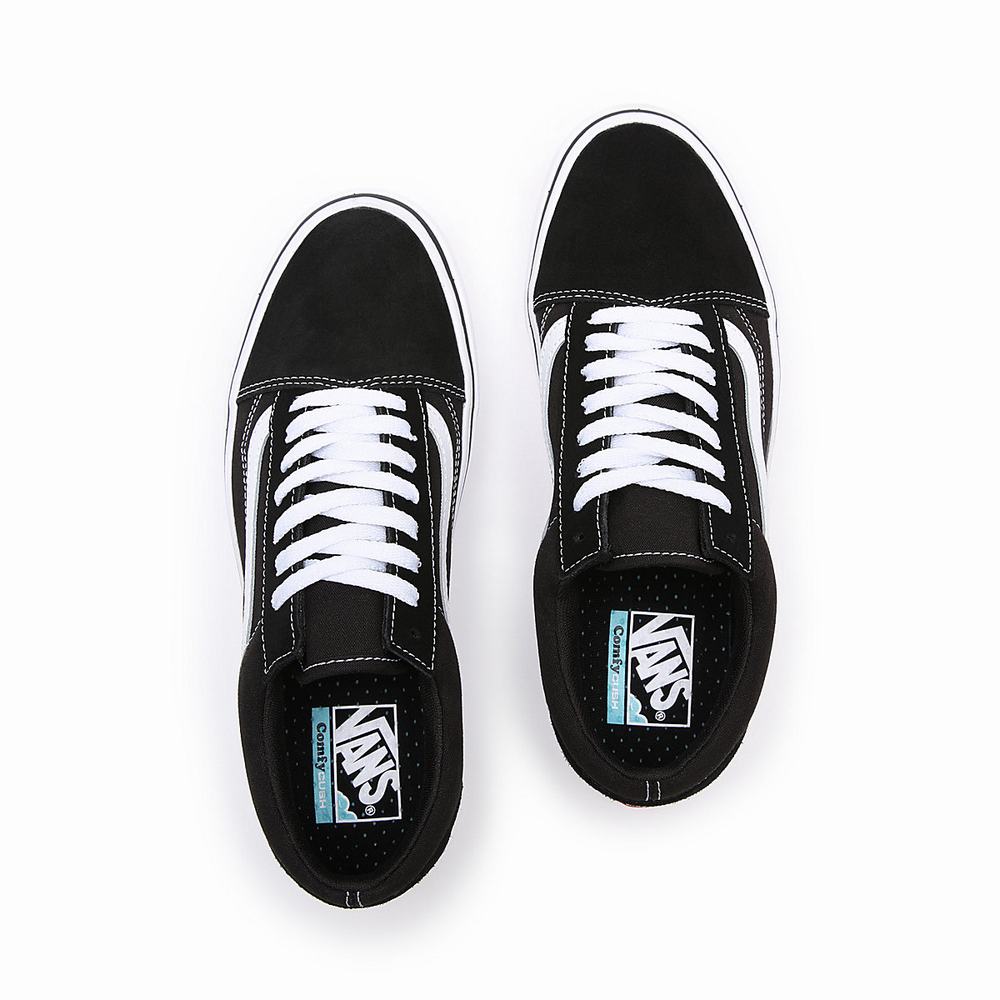 Men's Vans ComfyCush Old Skool Low Top Shoes Black | USA68504