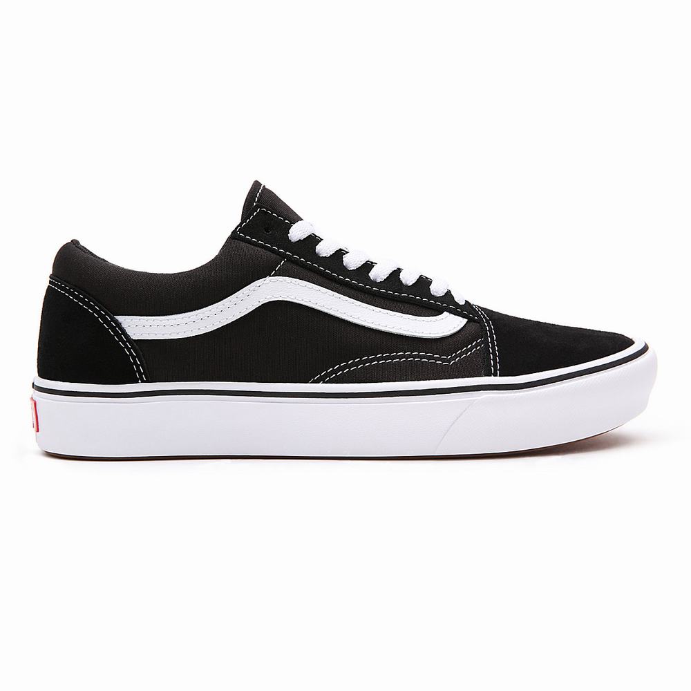 Men's Vans ComfyCush Old Skool Low Top Shoes Black | USA68504